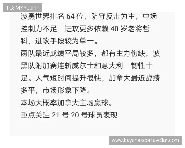 加拿大与波黑队伍世界杯比赛提醒：赛程、直播平台及赛前分析报告
